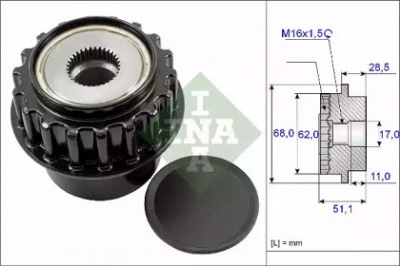 WILMINK GROUP wg1253749 -  Механизм свободного хода генератора
